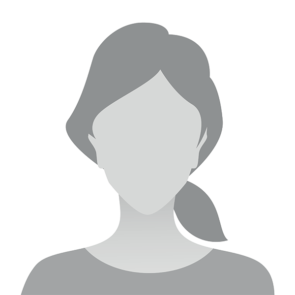 The image is a stylized grey silhouette of a woman s head and shoulders, featuring a ponytail, against a white background.